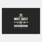 Am wahrscheinlichsten, die Shenanigans St Patrick' Geschenkpapier Set (Vorderseite)