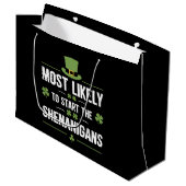 Am wahrscheinlichsten, die Shenanigans St Patrick' Große Geschenktüte (Vorderseite Schrägansicht)
