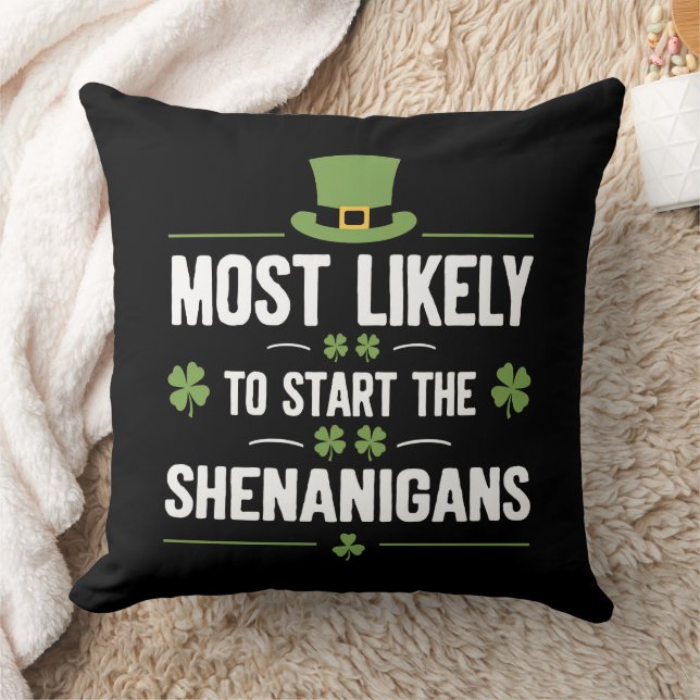 Am wahrscheinlichsten, die Shenanigans St Patrick' Kissen (Decke)