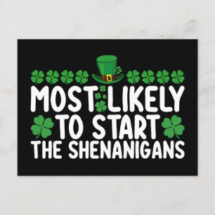 Am wahrscheinlichsten, die Shenanigans St Patrick' Postkarte