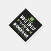 Am wahrscheinlichsten, die Shenanigans St Patrick' Serviette (Ecke)