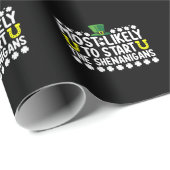 Am wahrscheinlichsten, die Shenanigans St Patricks Geschenkpapier (Rolleneckpunkt)
