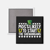 Am wahrscheinlichsten, die Shenanigans St Patricks Magnet (Vorderseite/Rückseite)