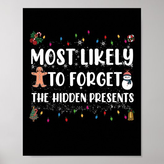 Am wahrscheinlichsten, die versteckte Geschenke Fa Poster (Vorne)