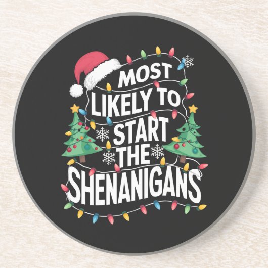 Am wahrscheinlichsten die Weihnachten der Familie Getränkeuntersetzer (Vorne)