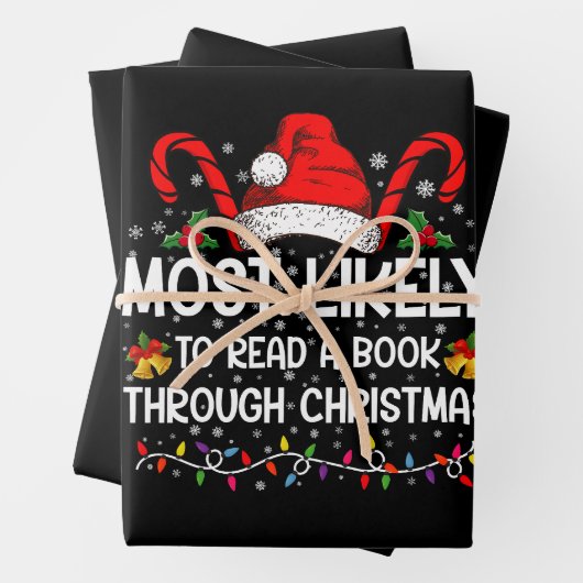 Am wahrscheinlichsten ein Buch bis Weihnachten zu Geschenkpapier Set (Beispiel)