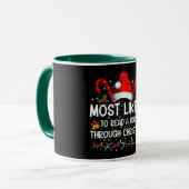 Am wahrscheinlichsten ein Buch bis Weihnachten zu  Tasse (Vorderseite Links)