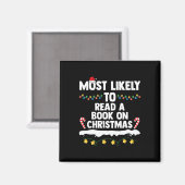 Am wahrscheinlichsten ein Buch über Weihnachten Ma Magnet (Vorderseite/Rückseite)