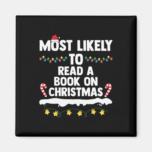 Am wahrscheinlichsten ein Buch über Weihnachten Ma Magnet (Vorne)