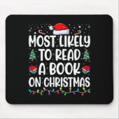 Am wahrscheinlichsten ein Buch über Weihnachten Ma Mousepad (Vorne)