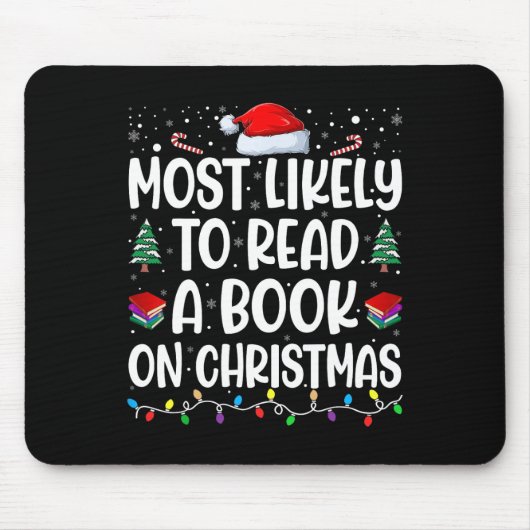 Am wahrscheinlichsten ein Buch über Weihnachten Ma Mousepad (Vorne)