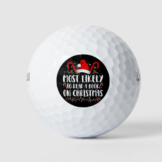 Am wahrscheinlichsten ein Buch über Weihnachtspass Golfball (Vorderseite)