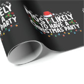 Am wahrscheinlichsten eine Weihnachtsfamilie zu ha Geschenkpapier (Rolleneckpunkt)