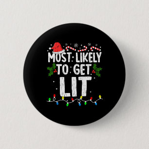 Am wahrscheinlichsten erhalten Lit Weihnachten Wei Button