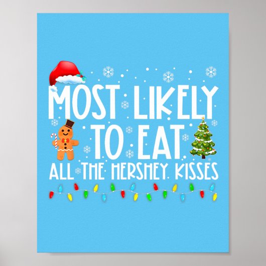 Am wahrscheinlichsten essen alle Hershey Kisses Fu Poster (Vorne)