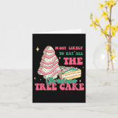 Am wahrscheinlichsten essen alle Weihnachtsbaumkuc Karte (Gelbe Blume)