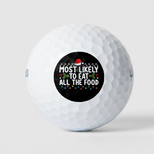 Am wahrscheinlichsten essen alle Weihnachtsfamilie Golfball (Vorderseite)