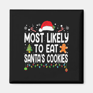 Am wahrscheinlichsten essen Santas Cookies Familie Magnet