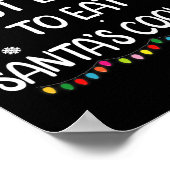 Am wahrscheinlichsten essen Santas Cookies Familie Poster (Ecke)