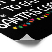 Am wahrscheinlichsten essen Santas Cookies Familie Poster (Ecke)
