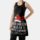Am wahrscheinlichsten essen Santas Cookies Familie Schürze (InSitu)