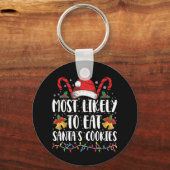 Am wahrscheinlichsten essen Weihnachten des Weihna Schlüsselanhänger (Vorderseite)