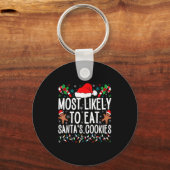 Am wahrscheinlichsten essen Weihnachten in der Kek Schlüsselanhänger (Vorderseite)