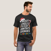 Am wahrscheinlichsten essen Weihnachtsküche Funny T-Shirt (Vorne ganz)