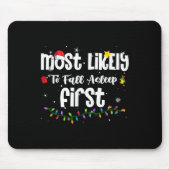 Am wahrscheinlichsten fällt Asleep erste Weihnacht Mousepad (Vorne)