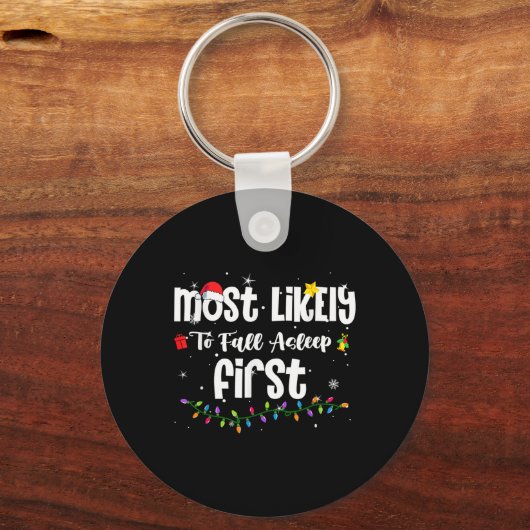 Am wahrscheinlichsten fällt Asleep erste Weihnacht Schlüsselanhänger (Vorderseite)