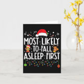 Am wahrscheinlichsten fällt Asleep First Fun Xmas  Karte (Gelbe Blume)