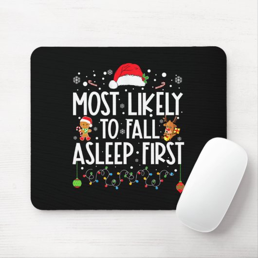 Am wahrscheinlichsten fällt Asleep First Fun Xmas  Mousepad (Mit Mouse)
