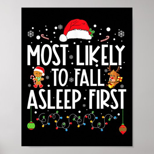 Am wahrscheinlichsten fällt Asleep First Fun Xmas  Poster (Vorne)