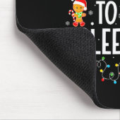 Am wahrscheinlichsten fällt Asleep First Funny Xma Mousepad (Ecke)