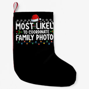 Am Wahrscheinlichsten Familienfotos zu Weihnachten Kleiner Weihnachtsstrumpf