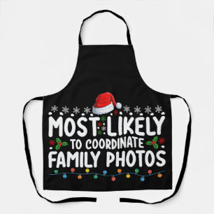 Am Wahrscheinlichsten Familienfotos zu Weihnachten Schürze