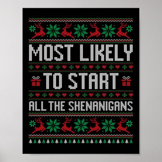 Am wahrscheinlichsten fangen alle Shenanigans Funn Poster (Vorne)
