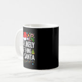 Am wahrscheinlichsten fischen mit Santa Funny Fish Kaffeetasse (Vorderseite Links)