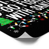Am wahrscheinlichsten fischen mit Santa Funny Fish Poster (Ecke)