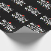 Am wahrscheinlichsten fischen mit Santa Funny Geschenkpapier (Ecke)