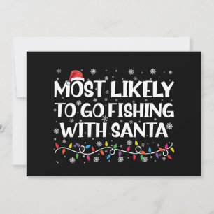 Am wahrscheinlichsten fischen mit Weihnachtsfische Feiertagskarte