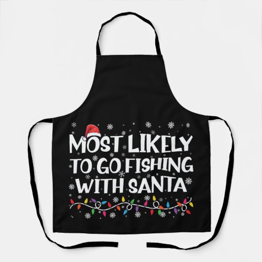 Am wahrscheinlichsten fischen mit Weihnachtsfische Schürze (Vorderseite)