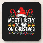 Am wahrscheinlichsten für das Nickerchen am Weihna Getränkeuntersetzer (Vorderseite)