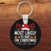 Am wahrscheinlichsten für das Nickerchen am Weihna Schlüsselanhänger (Vorderseite)