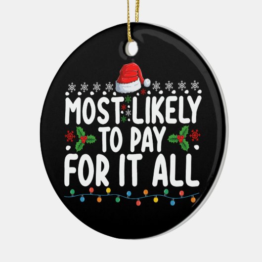 Am wahrscheinlichsten für sie alle Weihnachtsfamil Keramik Ornament (Links)