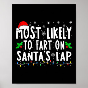 Am wahrscheinlichsten furzt auf Weihnachten auf Sa Poster