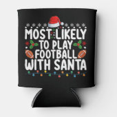 Am wahrscheinlichsten Fußball mit Weihnachten spie Dosenkühler (Vorderseite)