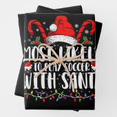 Am wahrscheinlichsten Fußball spielen mit Weihnach Geschenkpapier Set (Beispiel)