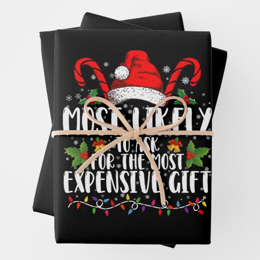 Am wahrscheinlichsten Gefragt für das teuerste Ges Geschenkpapier Set (Beispiel)