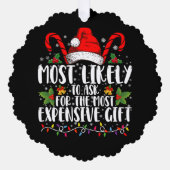 Am wahrscheinlichsten Gefragt für das teuerste Ges Ornament Karte (Vorderseite)